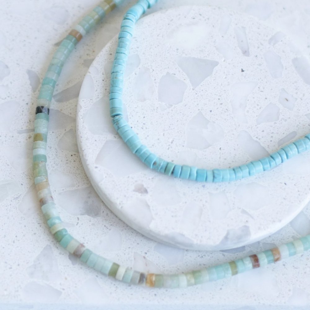 Victoria Emerson Turquoise Boho Necklace - 14k gold plating - Picture 2 of 7